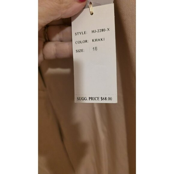 Hannah Jones Crop Pants Chino Size 18 NWTD Try On Mark Preppy Y2K Capri Coastal - Picture 3 of 11